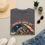 Craterline Service Dept. T-Shirt — Vintage Space Raccoon Mechanic Tee