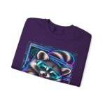 Midnight Cache Raid Sweatshirt — Retro Raccoon Graphic Crewneck