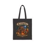 Cryptid Camping Club Canvas Tote — 'We Share The Campsite Now' Eco Grocery Bag