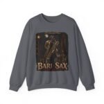 Bari-Sax Vintage Jazz Crewneck Sweatshirt