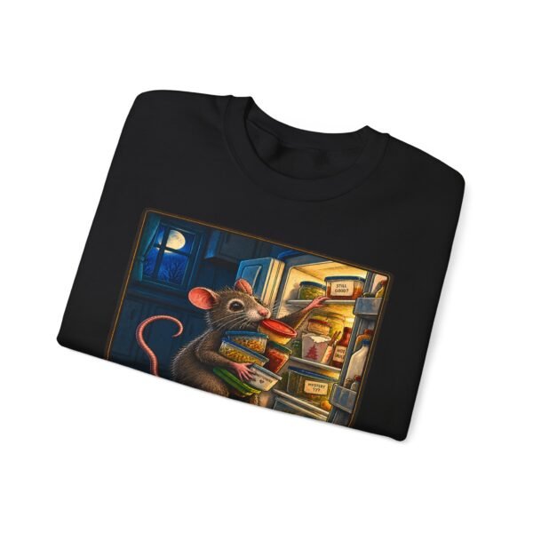 Sweatshirt — “Midnight Fridge Raid” Rat Graphic Crewneck