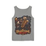 Baritone Beast Tank Top — Vintage Jazz Saxophone Musician Graphic