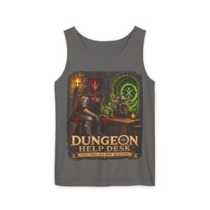 Dungeon Help Desk Tank Top — RPG Gamer Fantasy Graphic Tank