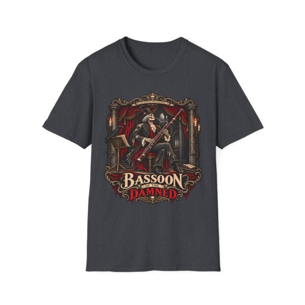 Bassoon Damned T-Shirt — Gothic Skeleton Musician Graphic Tee