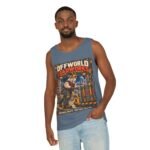 Offworld Loadworks sci-fi warehouse Mountain Goat Worker illustration Tank Top | space cargo loading