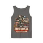 Moonbase Sanitation Crew Tank Top — Retro Space Janitor Graphic