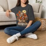 Candy Keeper Bat T-Shirt — Cute Halloween Candy Bowl Tee