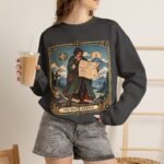 Crewneck Sweatshirt — "The Route Keeper" Vintage Map Navigator Graphic