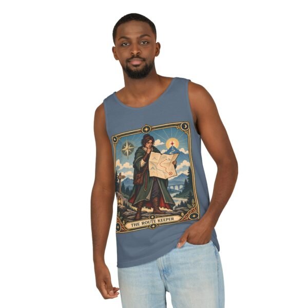 The Route Keeper Tank Top — Vintage Map Explorer Graphic Tank