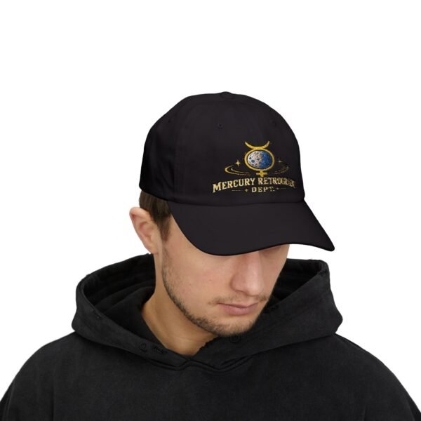 Mercury Retrograde Dept. Vintage Astrology Embroidered Dad Cap