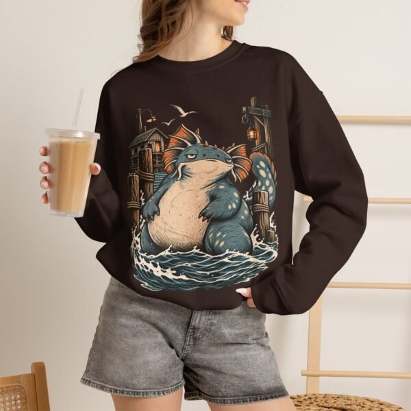Sea Monster Harbor Beast Crewneck Sweatshirt