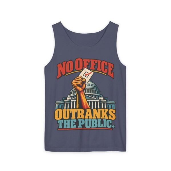 No Office Outranks The Public Tank Top — Voting Rights Graphic Tank