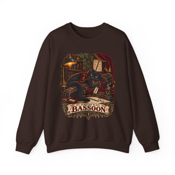 Bassoon Lover Sweatshirt — "My Familiar Plays the Bassoon" Vintage Orchestra Crewneck