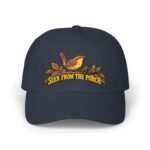 Seen From The Porch Dad Cap — Bird & Leaves Embroidered Baseball Hat