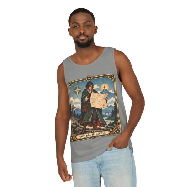 The Route Keeper Tank Top — Vintage Map Explorer Graphic Tank