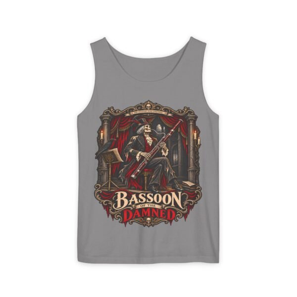 Bassoon Damn! Skeleton Bassoon Player Tank Top — Gothic Musician Tee