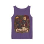 Bassoon Player Tank Top — "My Familiar Plays Bassoon" Vintage Musician Graphic