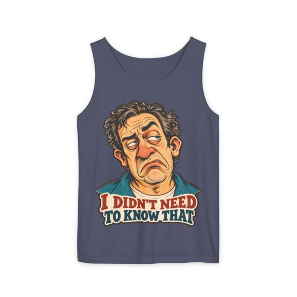 I Didn't Need To Know That tank top | Sarcastic Retro Face design