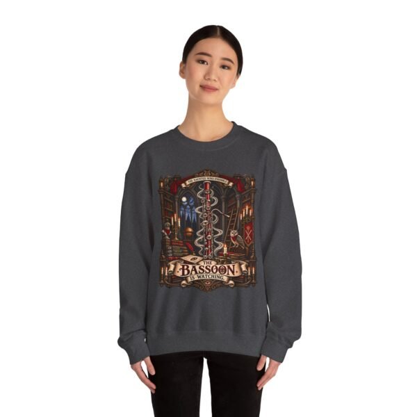 Bassoon Lover Crewneck Sweatshirt — "The Bassoon Is Watching" Orchestra Musician Gift