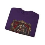 Gothic 'Bassoon of the Damned' Crewneck Sweatshirt — Skeleton Bassoonist Graphic