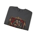 Gothic 'Bassoon of the Damned' Crewneck Sweatshirt — Skeleton Bassoonist Graphic