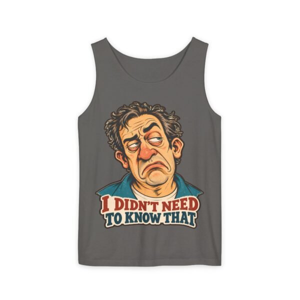 I Didn't Need To Know That tank top | Sarcastic Retro Face design