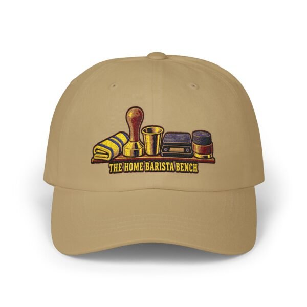 Barista Tools Dad Cap — "The Home Barista Bench" Embroidered Coffee Hat