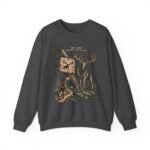 Hiking Elk Crewneck Sweatshirt — Rustic Outdoors "Don't Lose Yourself" Design