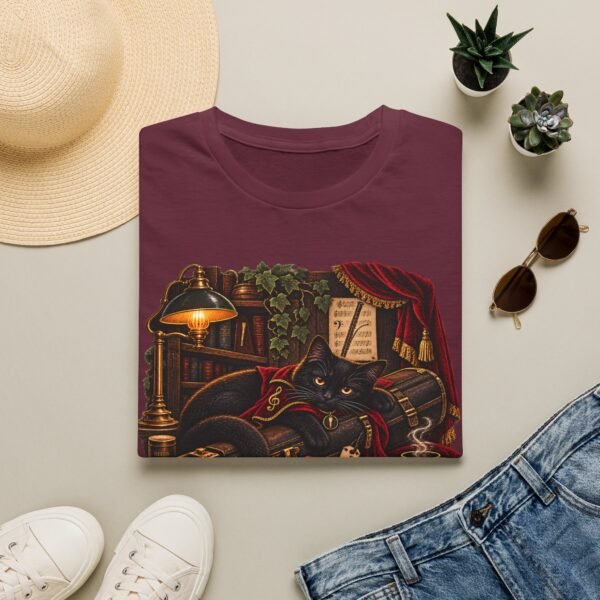 Bassoon Cat T-Shirt — Vintage Cozy Musician Tee ("There Was a Cat and a Bassoon")