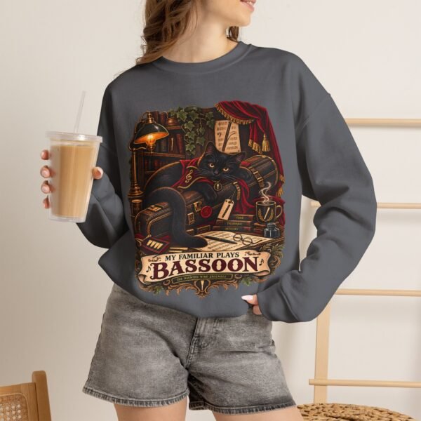 Bassoon Lover Sweatshirt — "My Familiar Plays the Bassoon" Vintage Orchestra Crewneck