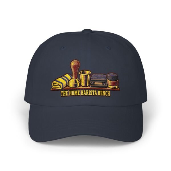Barista Tools Dad Cap — "The Home Barista Bench" Embroidered Coffee Hat