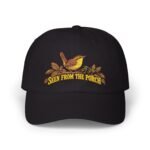 Seen From The Porch Dad Cap — Bird & Leaves Embroidered Baseball Hat