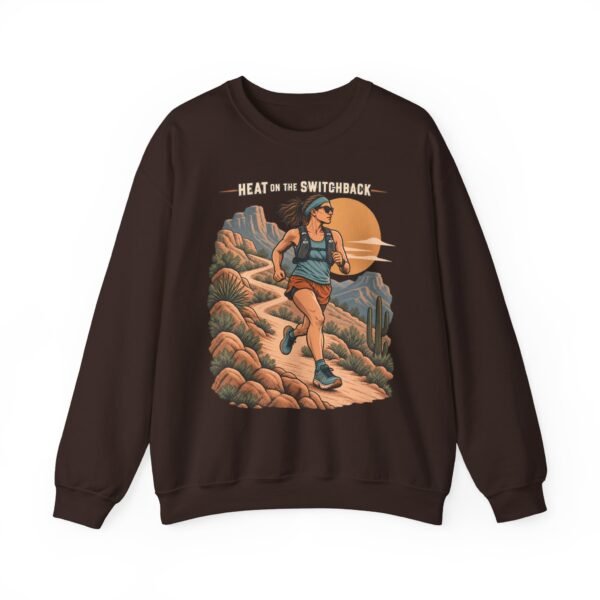 Trail Runner Crewneck Sweatshirt — Desert Hiking Graphic (Run to the Sunrise)