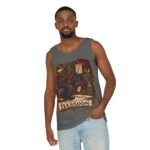 Bassoon Player Tank Top — "My Familiar Plays Bassoon" Vintage Musician Graphic