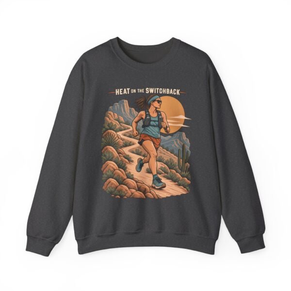 Trail Runner Crewneck Sweatshirt — Desert Hiking Graphic (Run to the Sunrise)