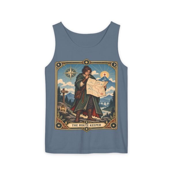 The Route Keeper Tank Top — Vintage Map Explorer Graphic Tank