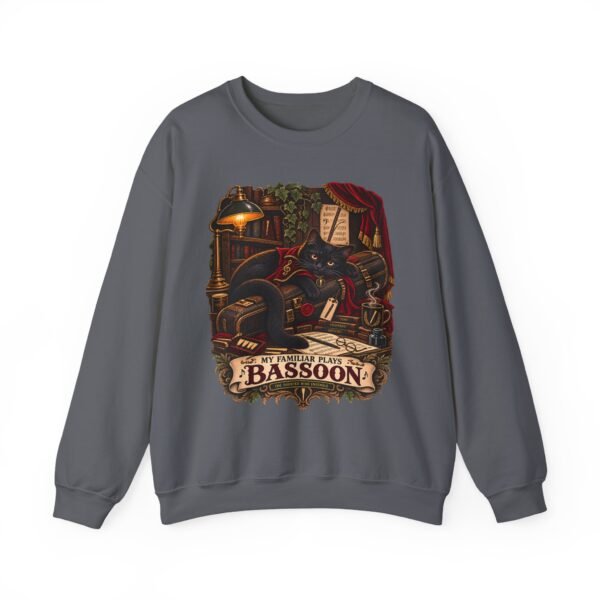 Bassoon Lover Sweatshirt — "My Familiar Plays the Bassoon" Vintage Orchestra Crewneck