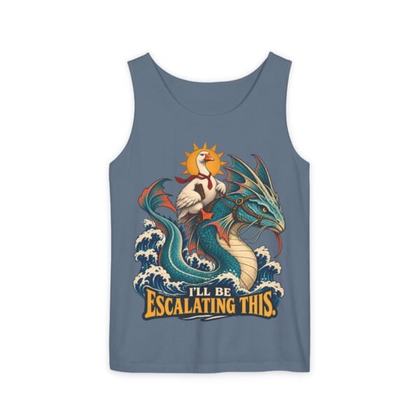 Escalating This Dragon Tank — Funny Sea-Dragon & Rooster Graphic Tank