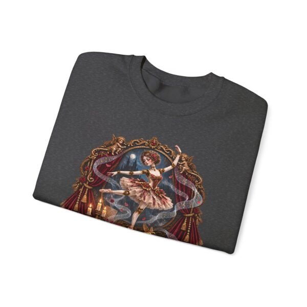 Vintage Ballerina Crewneck Sweatshirt — 'Clockwork Lullaby' Gothic Ballet Graphic