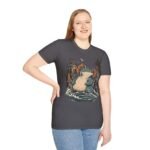Sea Monster Graphic T-Shirt – Retro Koi/Monster Harbor Illustration