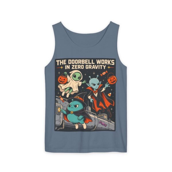 Zero Gravity Trick-or-Treat Tank — Cute Alien & Ghost Halloween