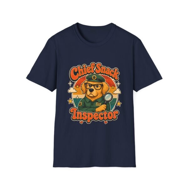 Chief Snack Inspector Vintage Dog Detective T-Shirt