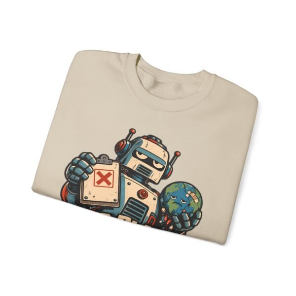Robot 'Your Planet Is Out Of Warranty' Crewneck Sweatshirt