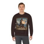 Crewneck Sweatshirt — "The Route Keeper" Vintage Map Navigator Graphic