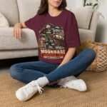 Moonbase Sanitation Crew T-Shirt — Retro Space Possum Graphic Tee