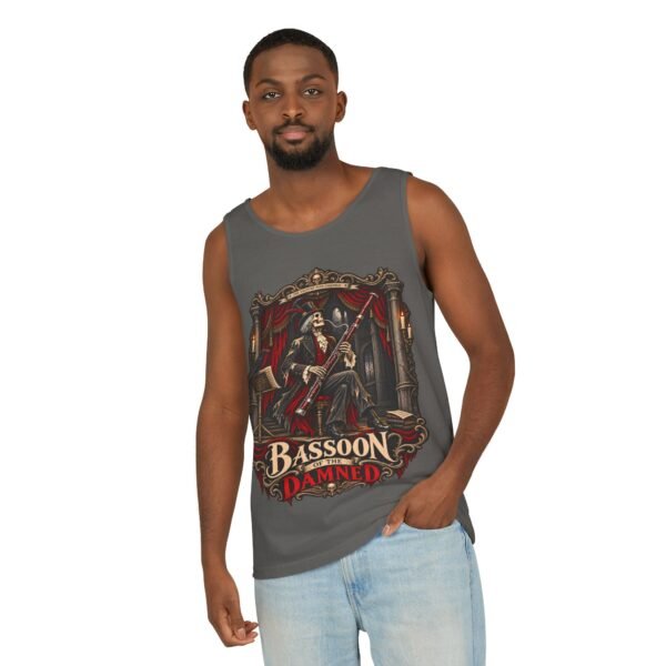 Bassoon Damn! Skeleton Bassoon Player Tank Top — Gothic Musician Tee