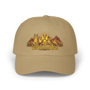 Dad Cap — Wild Desert Quiet Embroidered Coyote Hat