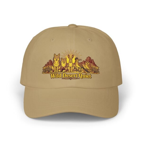 Dad Cap — Wild Desert Quiet Embroidered Coyote Hat