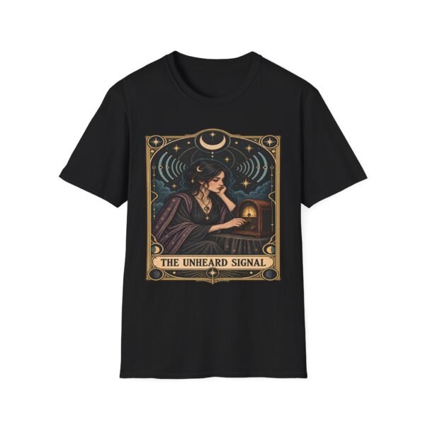 The Unheard Signal T-Shirt — Mystic Woman Signal Lamp Graphic Tee