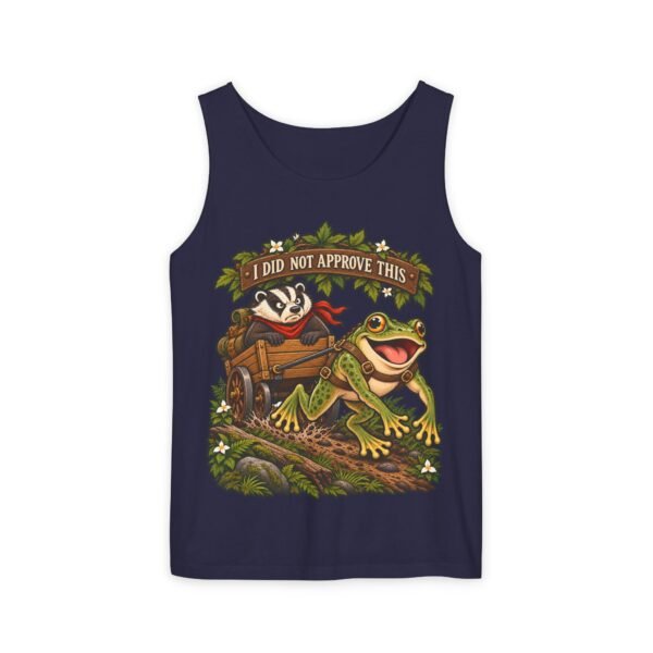 Tank Top — Retro Frog & Cart Rider Graphic “I Did Not Approve This”